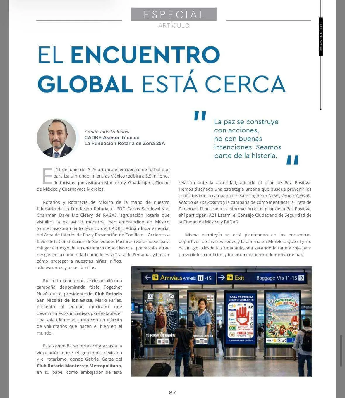 Artículo El encuentro global está cerca